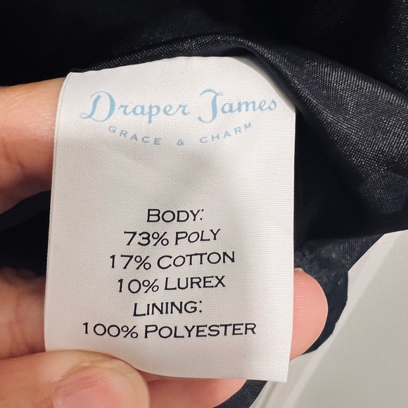 Draper James Maisy Jacquard Black Dress in Women's Size 6 - Picture 6 of 10